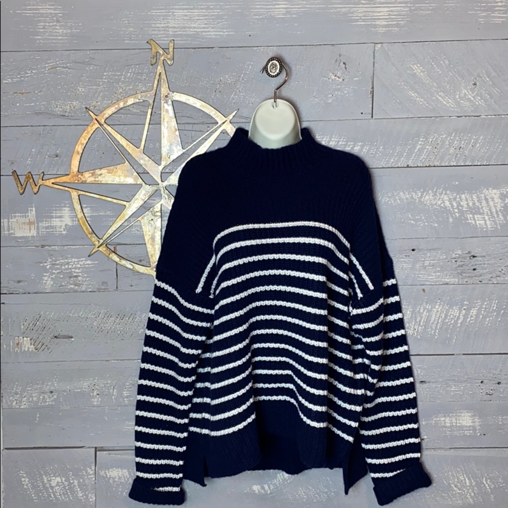 Alex Mill mock neck merino wool cashmere sweater